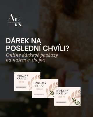 Hledáte dárek na poslední chvíli? Online dárkové poukazy to za Vás vyřeší!😍🎁 Na e-shopu si můžete vybrat v hodnotě: •...